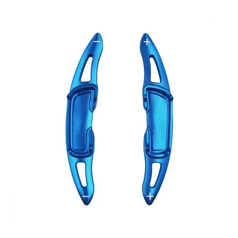 BILKAR Schaltpaddel Für Auto Kompatibel Mit Mazda Für CX-5 2016 2017 2018 2019 2020 Aluminium-Auto-Schaltwippen Auto-Lenkrad-Schaltwippen-Verlängerungsschalthebel(Blue) von BILKAR