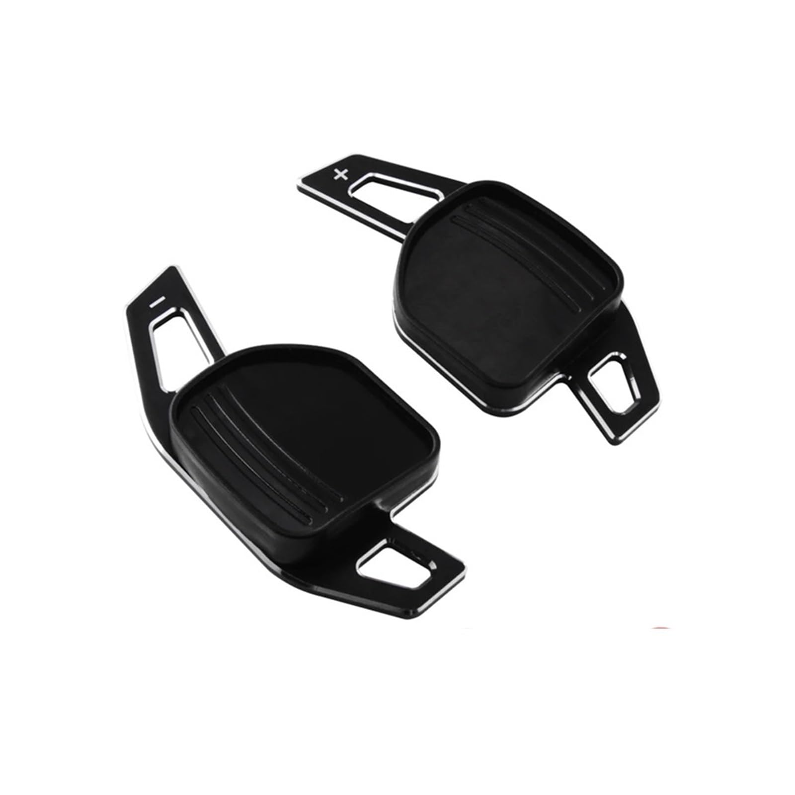 BILKAR Schaltpaddel Für Auto Kompatibel Mit Seat Für Leon 5F Für Leon Für FR 2013-2024 Auto-Schaltwippenabdeckung Auto-Lenkrad-Schaltwippen-Verlängerungsaufkleber(Black) von BILKAR
