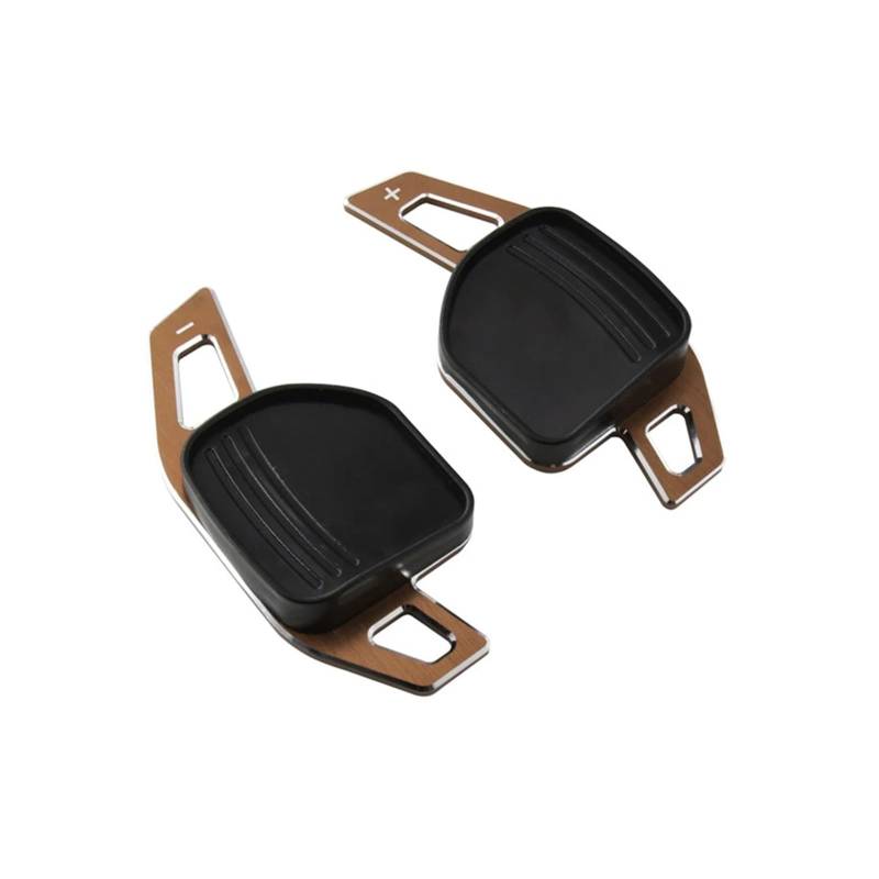 BILKAR Schaltpaddel Für Auto Kompatibel Mit Seat Für Leon 5F Für Leon Für FR 2013-2024 Auto-Schaltwippenabdeckung Auto-Lenkrad-Schaltwippen-Verlängerungsaufkleber(Bronze) von BILKAR