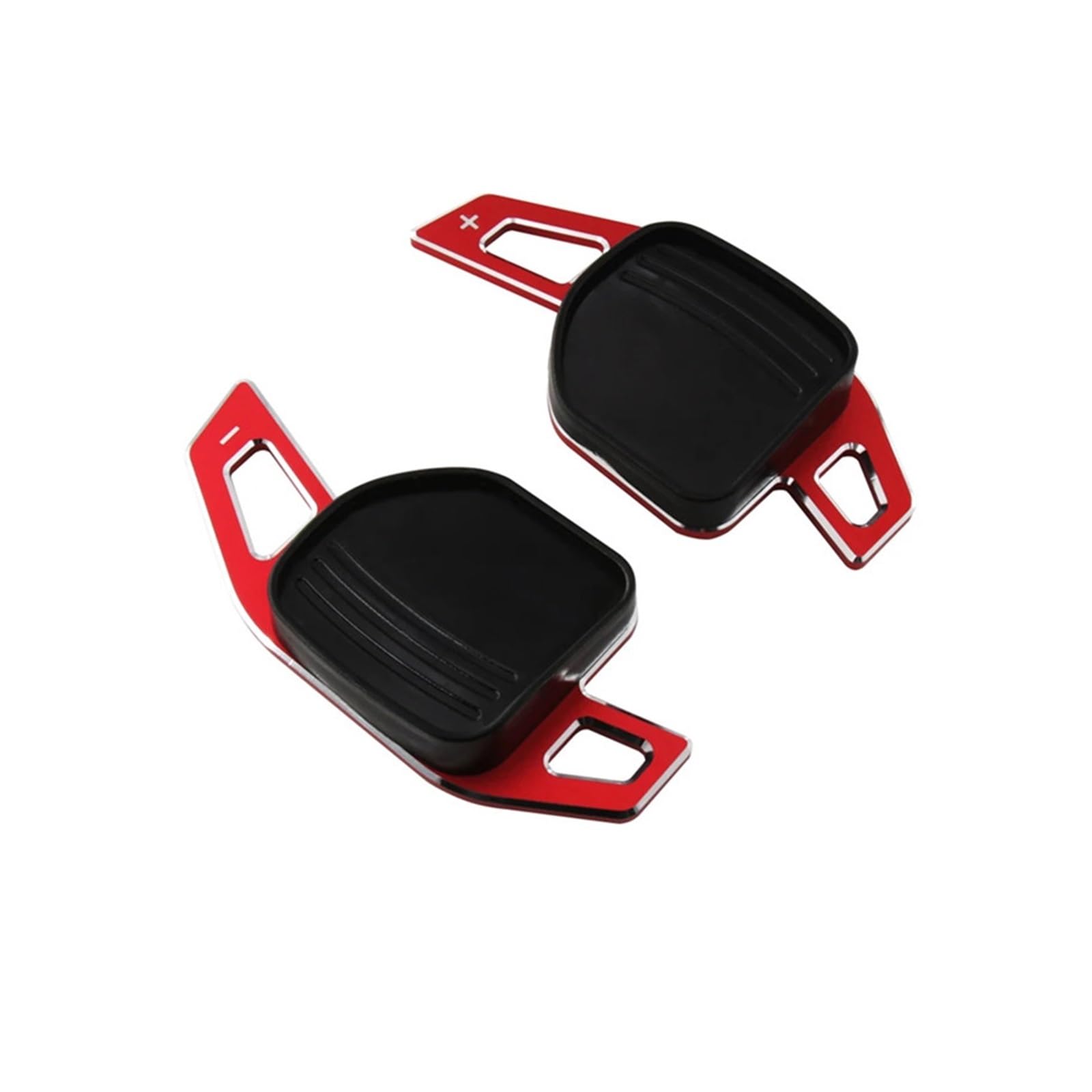 BILKAR Schaltpaddel Für Auto Kompatibel Mit Seat Für Leon 5F Für Leon Für FR 2013-2024 Auto-Schaltwippenabdeckung Auto-Lenkrad-Schaltwippen-Verlängerungsaufkleber(Red) von BILKAR