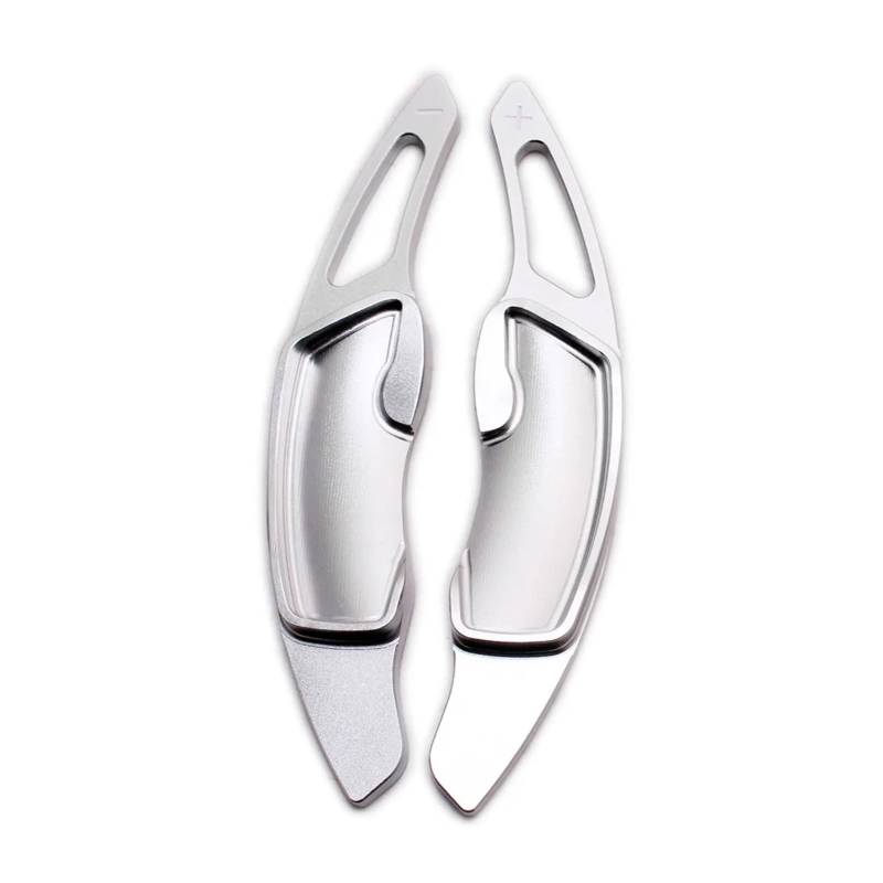 BILKAR Schaltpaddel Für Auto Kompatibel Mit Subaru Für BRZ 2013 2014 2015 2016 2017. Aluminium-Auto-Schaltwippen. Paddelgetriebe. Lenkrad. Gangschaltung. Pedal. Schalthebel.(Silver) von BILKAR