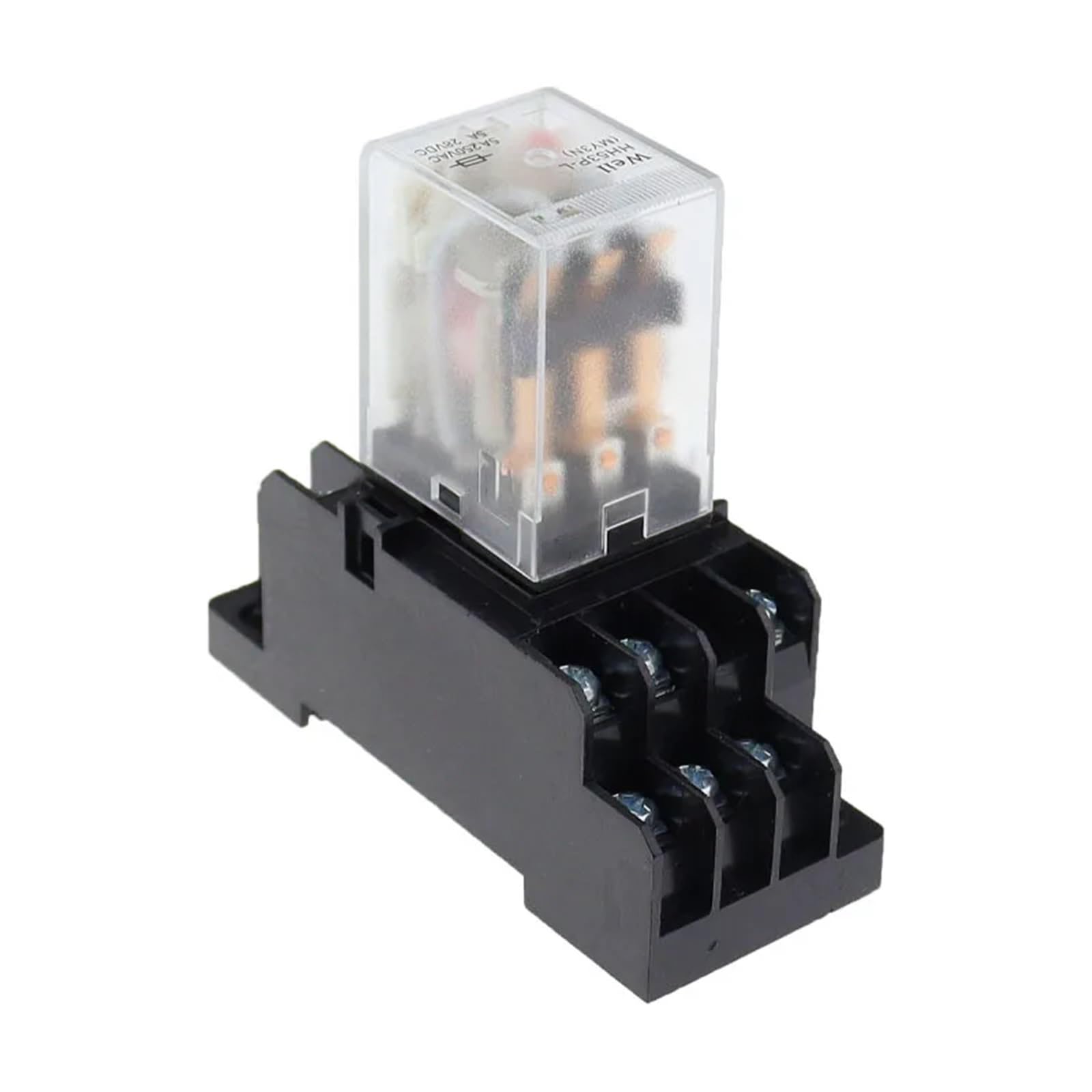 BIMRTGXR 1set MY3 HH53P MY3NJ Leistungsrelais 11pin 3NO 3NC 5A AC 110V 220V mit Sockel 12V 24V (DC,110V) von BIMRTGXR