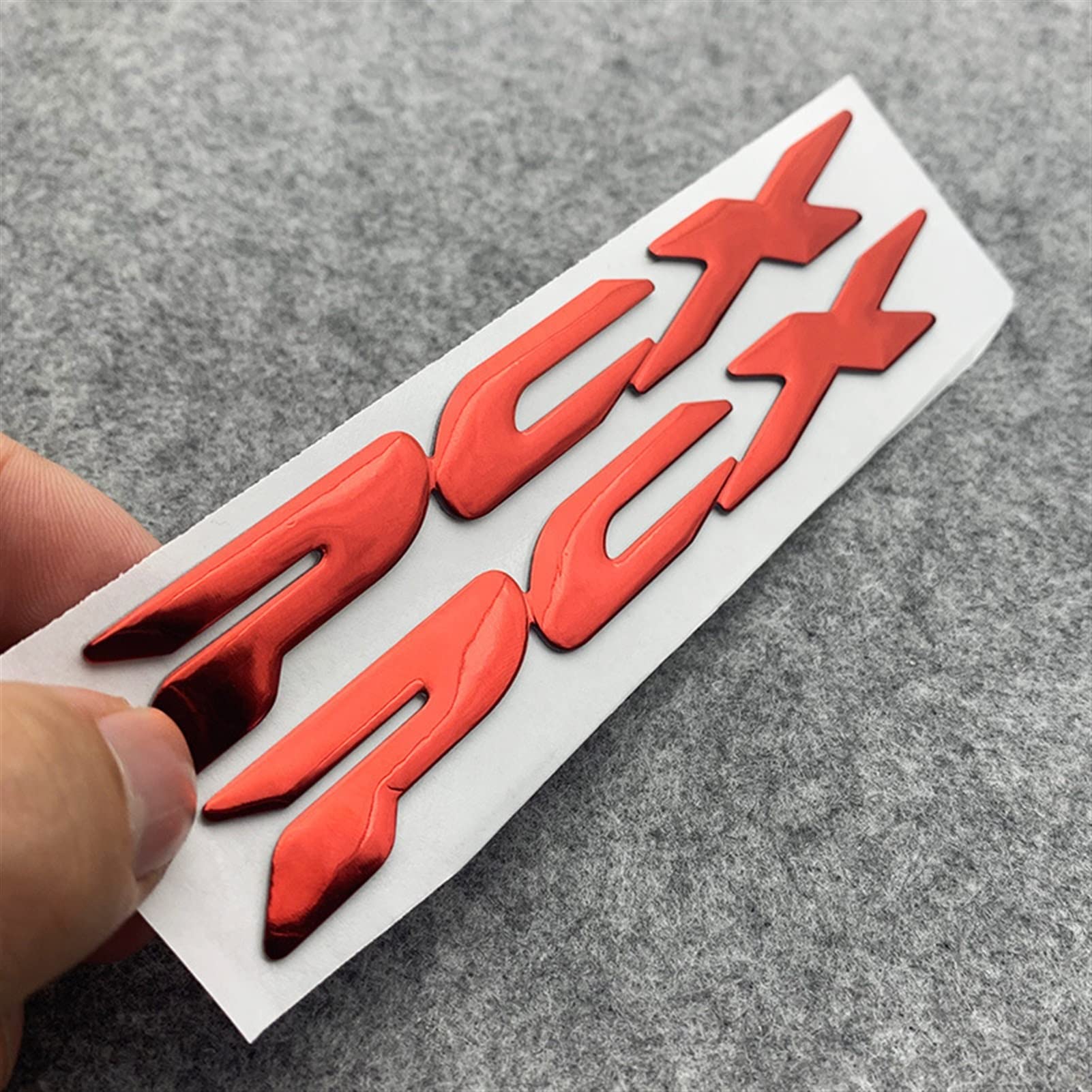2X 5 Farben. Pcx. Buchstaben Logo Motorrad-Roller-Abziehbilder 3D-Harz-Gel-Aufkleber for PCX125 PCX150 PCX 125 150 Zubehör (Color : Red) von BINGYUAN