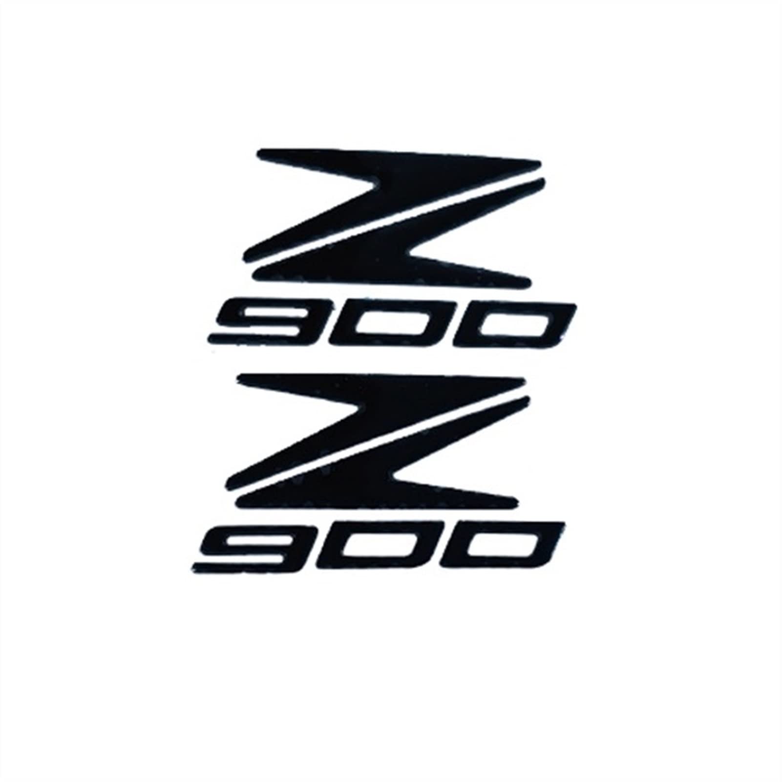 Motorrad 3D Emblem Abzeichen Aufkleber Tank Rad Z900 Aufkleber Weiche Reflektierende Abziehbilder Aufkleber for Ninja Z900 Z 900 (Color : Black) von BINGYUAN