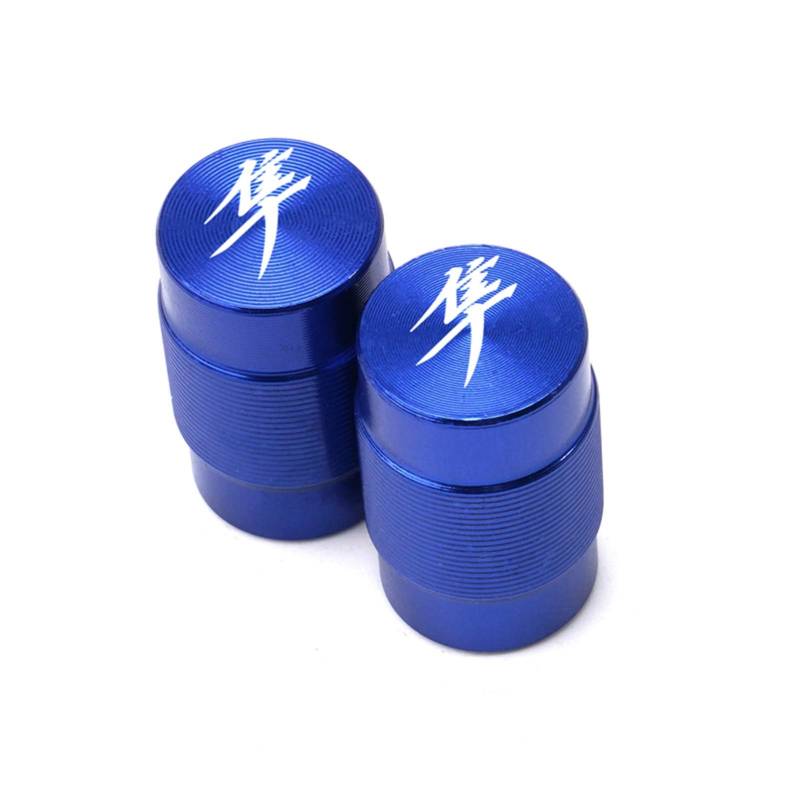 Motorradrad Reifenventil Caps luftdichte Abdeckungen for Hayabusa GSX1300R GSX-R 1300 2008-2020 (Color : Blue) von BINGYUAN