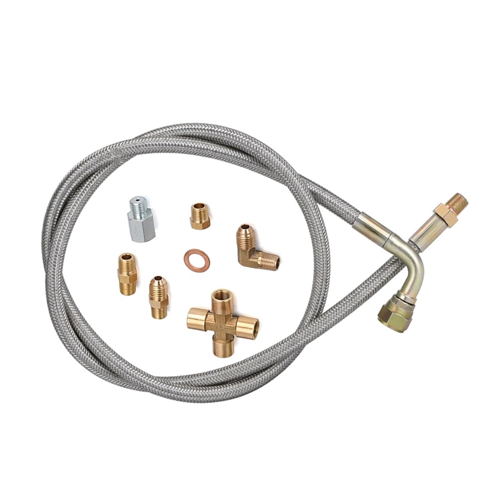 36''1/8 NPT Oil Feed Line 4AN Oil Return Line Kit 36''1/8 NPT Oil Feed Line 4AN Oil Return Line Kit von BIRXPMOS