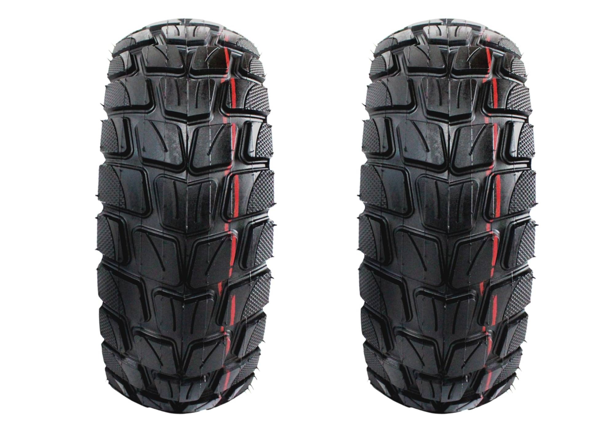2x Reifen 10 x 3.0 Zoll TT, 255x80, 80/65-6 Offroad Geländereifen inklusive Schlauch mit geradem Ventil für 10 Zoll Elektroroller wie IO Hawk, Zero 2x Reifen 10 x 3.0 Zoll TT, 255x80, 80/65-6 Offroad Geländereifen inklusive Schlauch mit geradem Ventil für 10 Zoll Elektroroller wie IO Hawk, Zero von BISOMO
