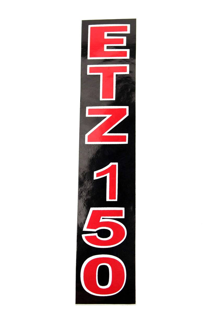 Aufkleber, Klebefolie für ETZ 150 in Schwarz, Rot, Weiß für Stoßdämpfer von BISOMO
