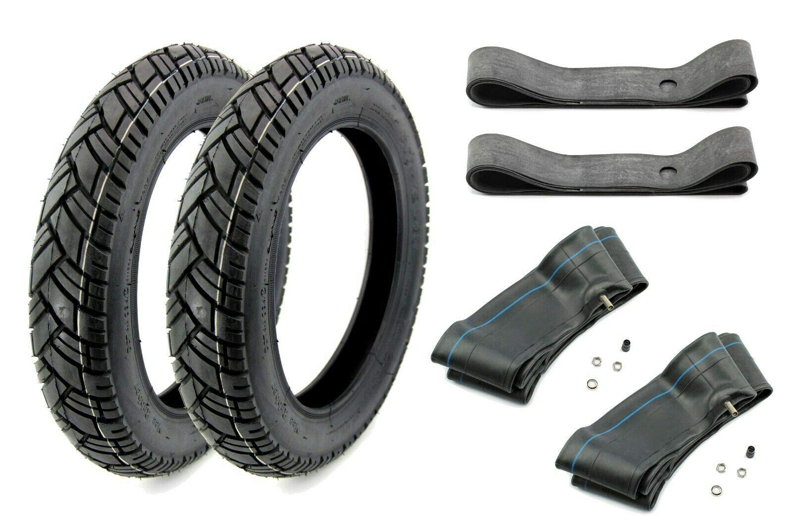 BISOMO 2x Vee Rubber Reifen 2,75 x 16 Zoll VRM 094 Straßenprofil, 43J inklusive Schlauch und Felgenband von BISOMO