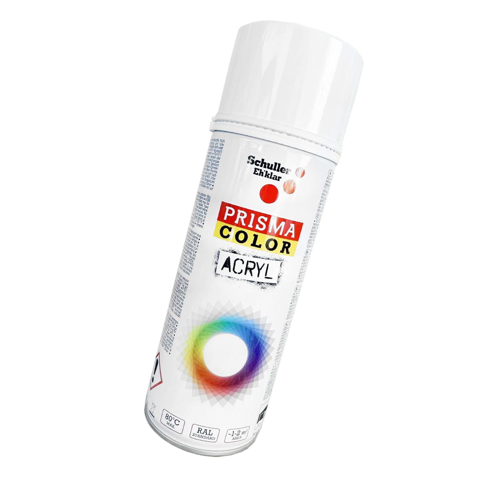 Lackspray Acryl Sprühlack Prisma Color RAL 9016 verkehrsweiß, 400ml + Bisomo Sticker Lackspray Acryl Sprühlack Prisma Color RAL 9016 verkehrsweiß, 400ml + Bisomo Sticker von BISOMO