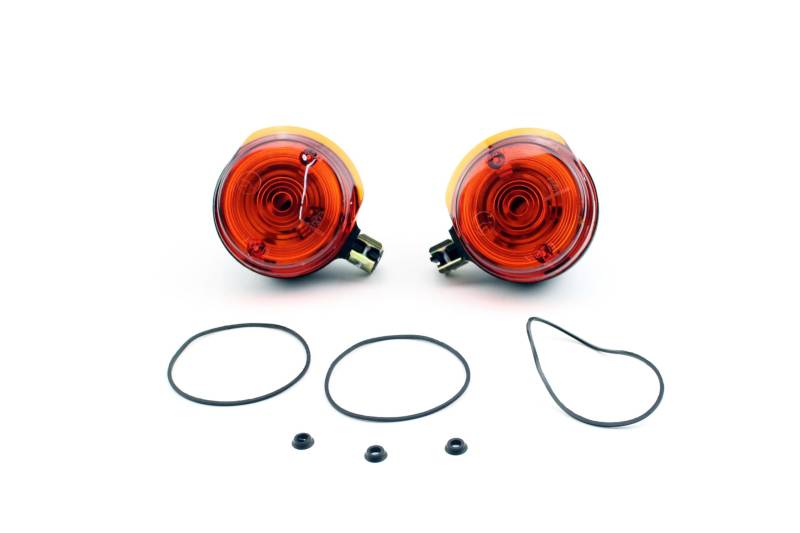 BISOMO Blinker Set Vorn Orange E-geprüft 75mm Durchmesser für Simson S50, S51, S70, SR50, SR80 von BISOMO