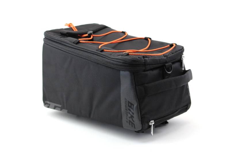 Fahrrad Gepäckträgertasche von KTM 14L Sport Trunk Bag mit Racktime Snap-IT 1.0 Adapter, Tasche Gepäckträger 34 x 19 x 27cm, Fahrradtasche Schultergurt von BISOMO
