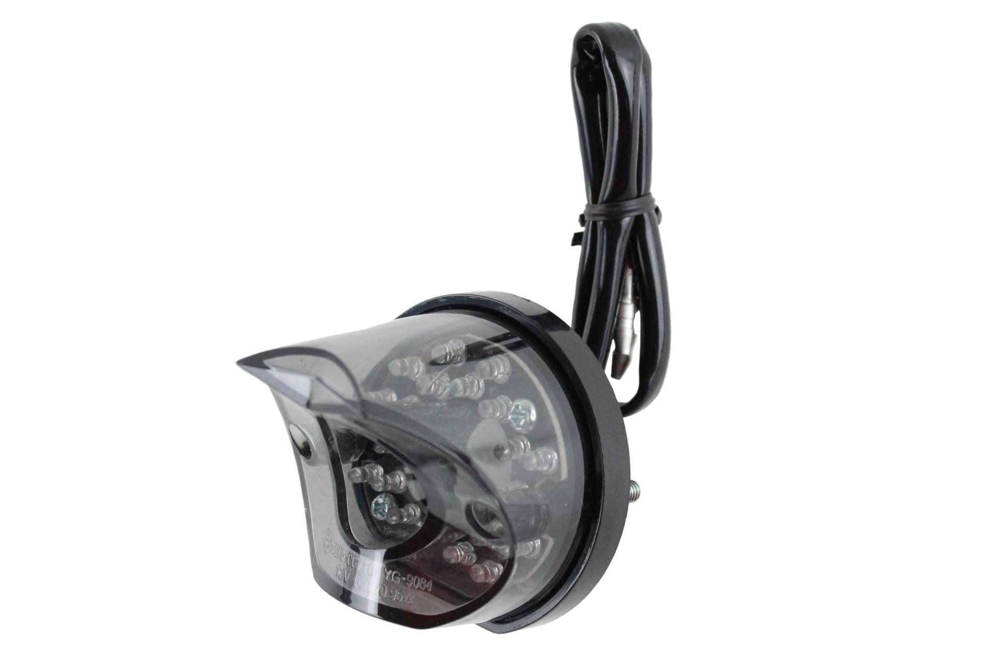 Getöntes LED-Rücklicht 'Pipe', schwarz, 54x42mm, mit E-Prüfzeichen, ohne Kennzeichenbeleuchtung Getöntes LED-Rücklicht 'Pipe', schwarz, 54x42mm, mit E-Prüfzeichen, ohne Kennzeichenbeleuchtung von BISOMO