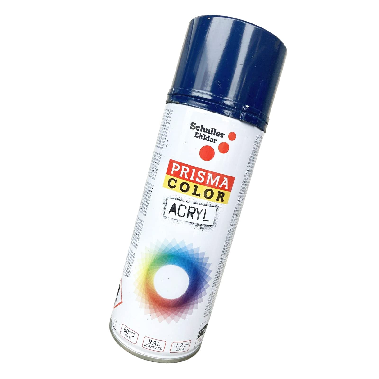 Lackspray Acryl Sprühlack Prisma Color RAL 5003 saphirblau, 400ml + Bisomo Sticker von BISOMO
