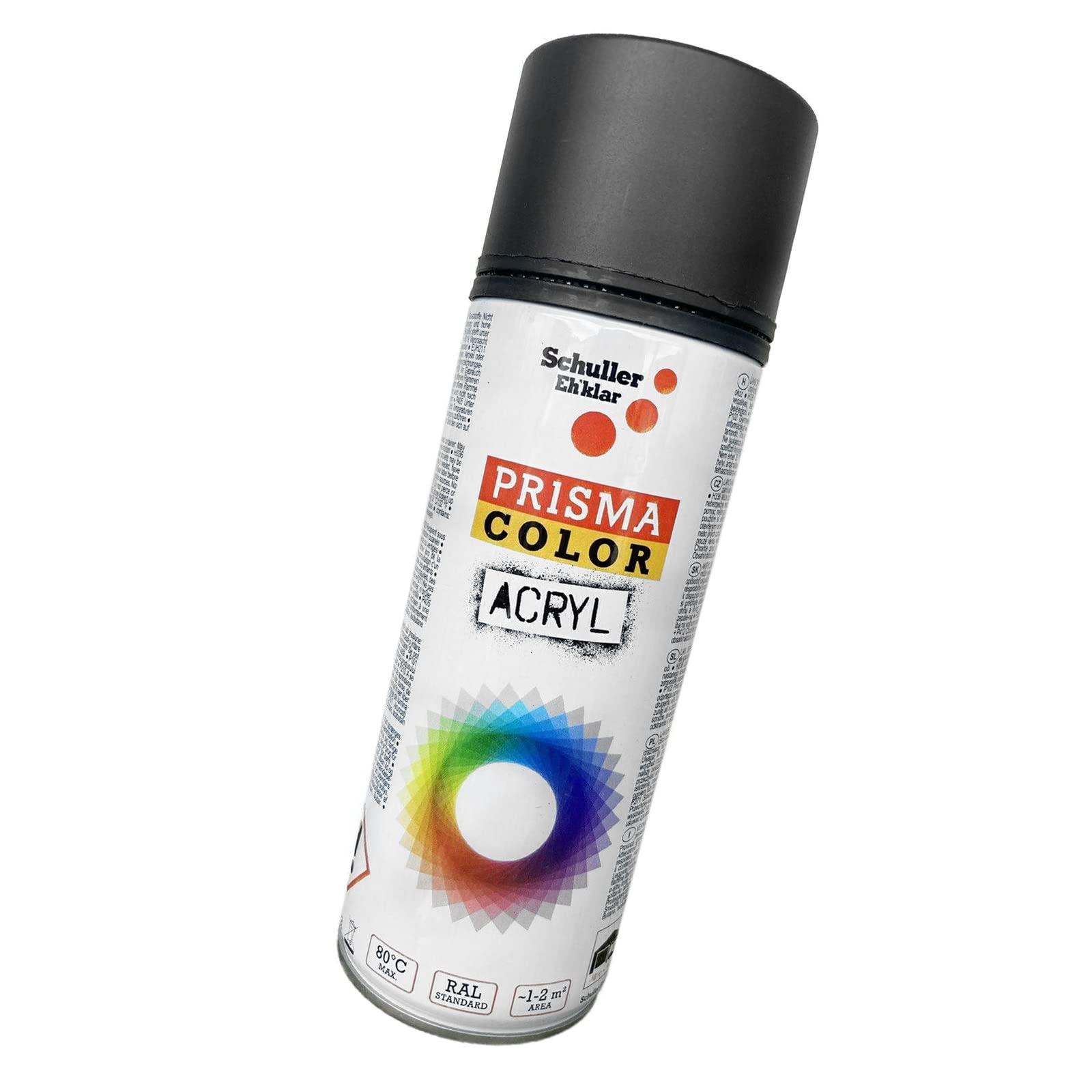 Lackspray Acryl Sprühlack Prisma Color RAL 9005M Schwarz matt, 400ml + Bisomo Sticker Lackspray Acryl Sprühlack Prisma Color RAL 9005M Schwarz matt, 400ml + Bisomo Sticker von BISOMO