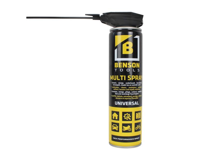 Multi-Spray, Multifunktionsspray, Universalspray mit Mehrfachwirkung, Rostlöser Kontaktspray Schmiermittel Kriechöl - schmiert, reinigt, pflegt, löst, schützt vor Rost, 300ml von BISOMO