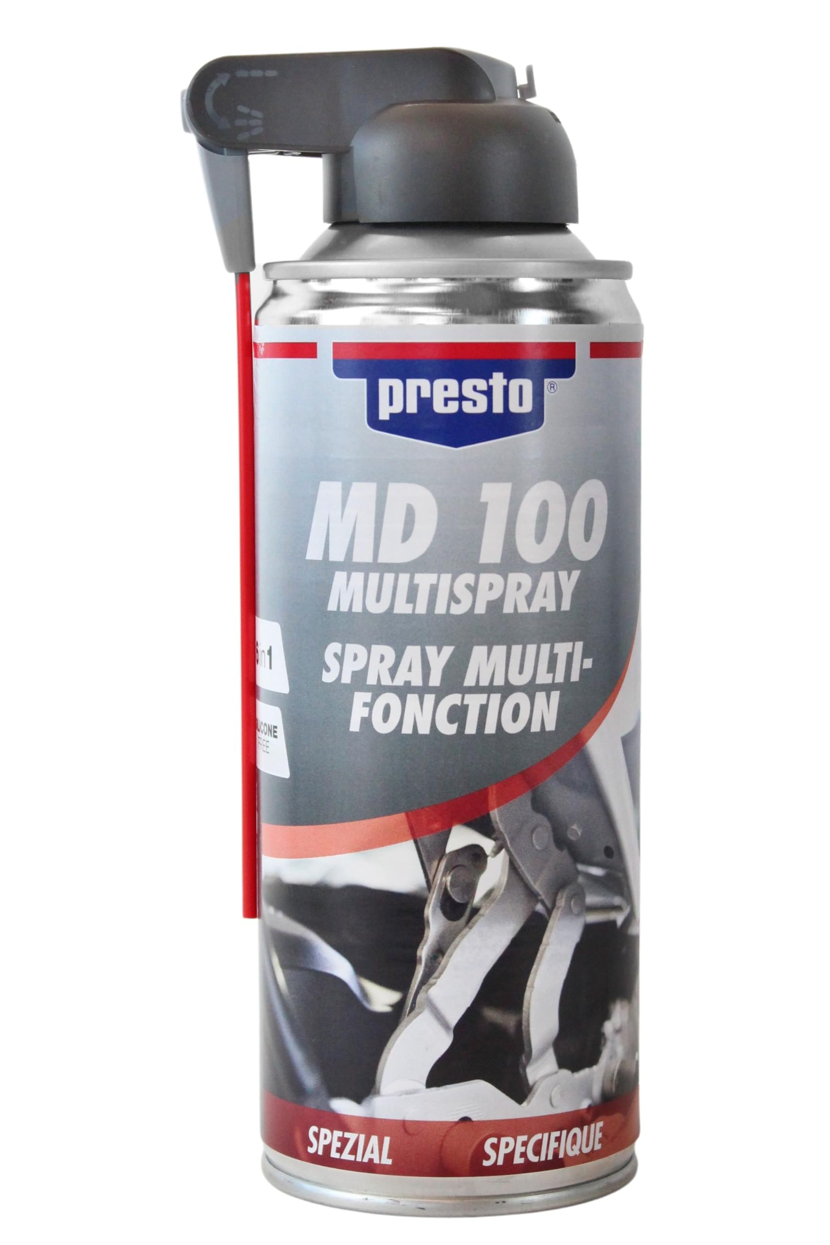 Presto MD 100 Multi-Spray 400ml, Schmierstoff, Rostlöser, Schmiermittel, Kriechöl, Universalöl, Multifunktionsspray - entfernt Öl, Teer, Wachs und Kleberrückstände Presto MD 100 Multi-Spray 400ml, Schmierstoff, Rostlöser, Schmiermittel, Kriechöl, Universalöl, Multifunktionsspray - entfernt Öl, Teer, Wachs und Kleberrückstände von BISOMO