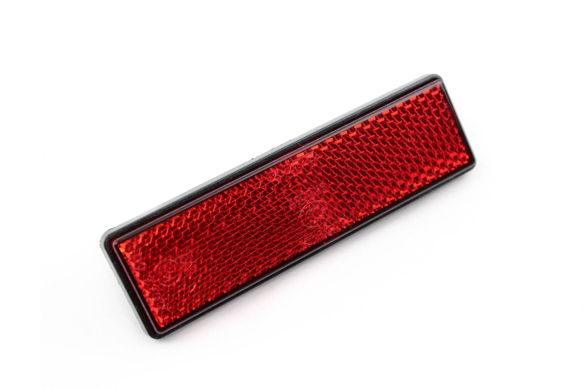 Reflektor rot, rechteckig, Katzenauge, Seitenstrahler mit E-Prüfzeichen von BISOMO