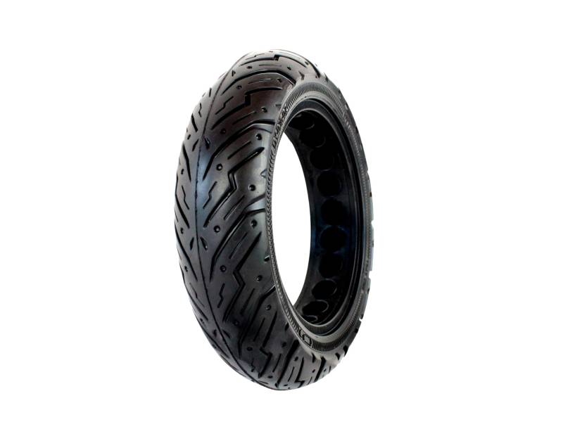 Reifen Vollgummi Vollgummireifen 10 x 2.5 Zoll TL für E-Kickscooter Segway Ninebot - kein Aufpumpen, keine Reparatur, keine Wartung, Stoßabsorbierend von BISOMO