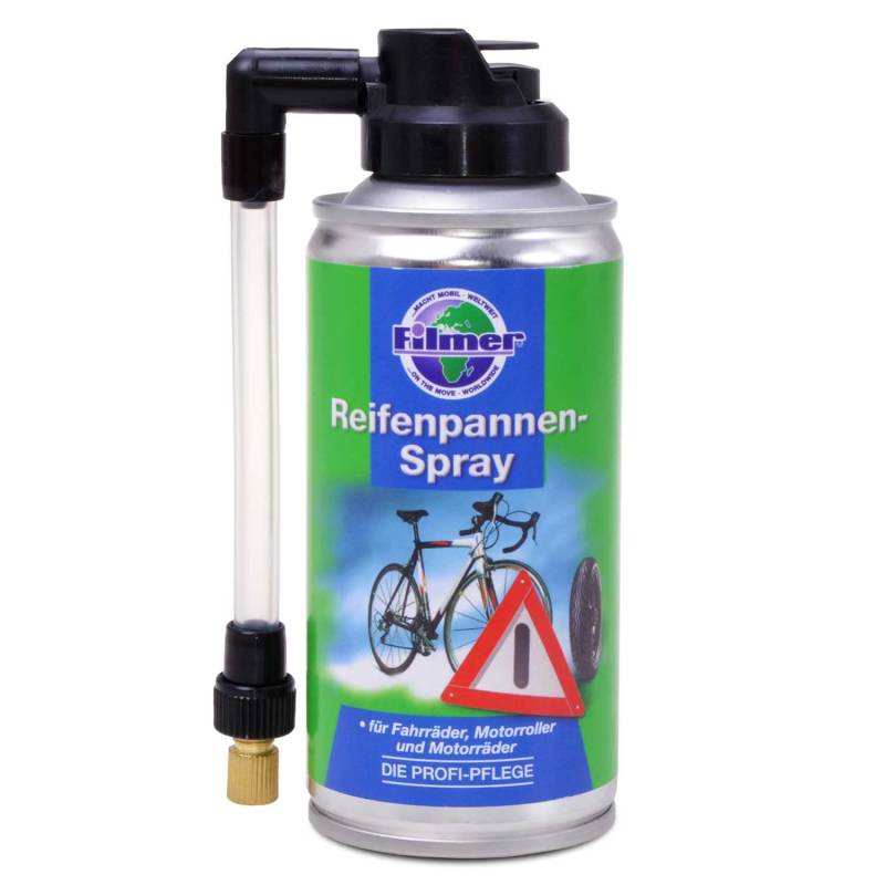 Reifenpannen-Spray, Reifen Reparatur Spray, Pannenspray, Reifen Dicht für Fahrrad, Moped, Motorrad Reifen Dunlop Ventil, 150ml von BISOMO