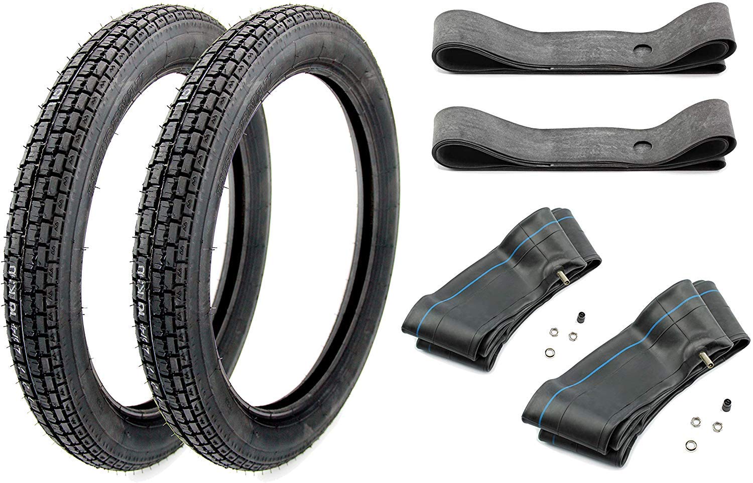 SET: 2 Heidenau K30 Reifen 2,75 x 16 Zoll 46J TT inklusive 2 Schläuche und 2 Felgenbänder für Simson SET: 2 Heidenau K30 Reifen 2,75 x 16 Zoll 46J TT inklusive 2 Schläuche und 2 Felgenbänder für Simson von BISOMO