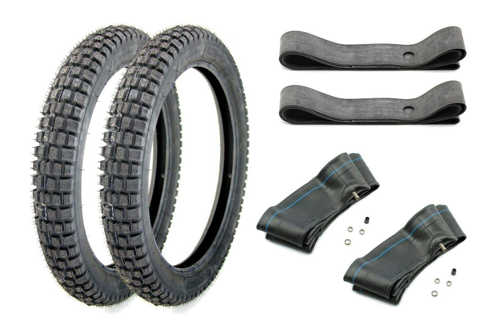 Set 2 Reifen Heidenau K46 2,75 x 16 Zoll 46M TT + 2 Schläuche + 2 Felgenbänder für Simson, Enduro und andere Krafträder Set 2 Reifen Heidenau K46 2,75 x 16 Zoll 46M TT + 2 Schläuche + 2 Felgenbänder für Simson, Enduro und andere Krafträder von BISOMO