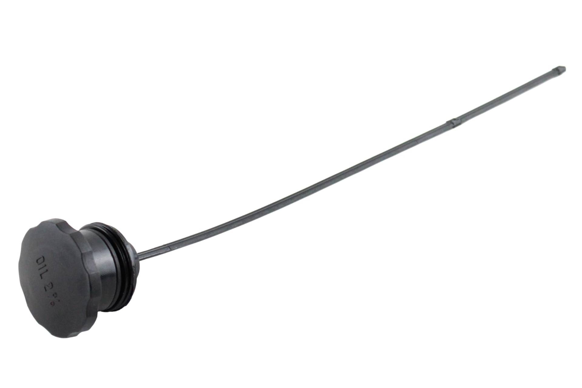 Tankdeckel, Schwarz mit 235mm langem Peilstab - Dip Stick - für Roller Vespa Citta und Ciao von BISOMO