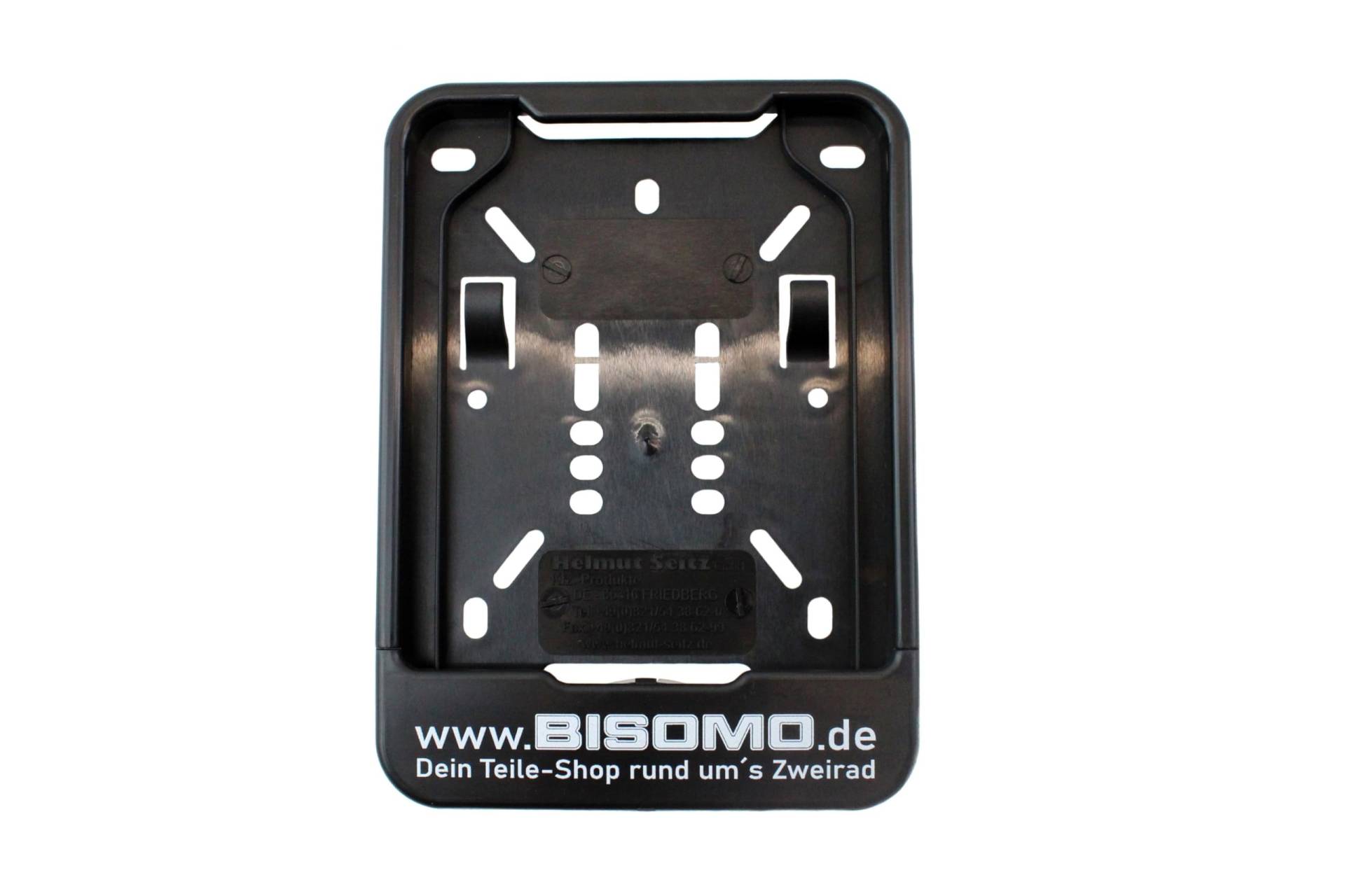 Wechselrahmen Kennzeichen Halter 135x110 für Versicherungskennzeichen m. Bisomo - Druck von BISOMO