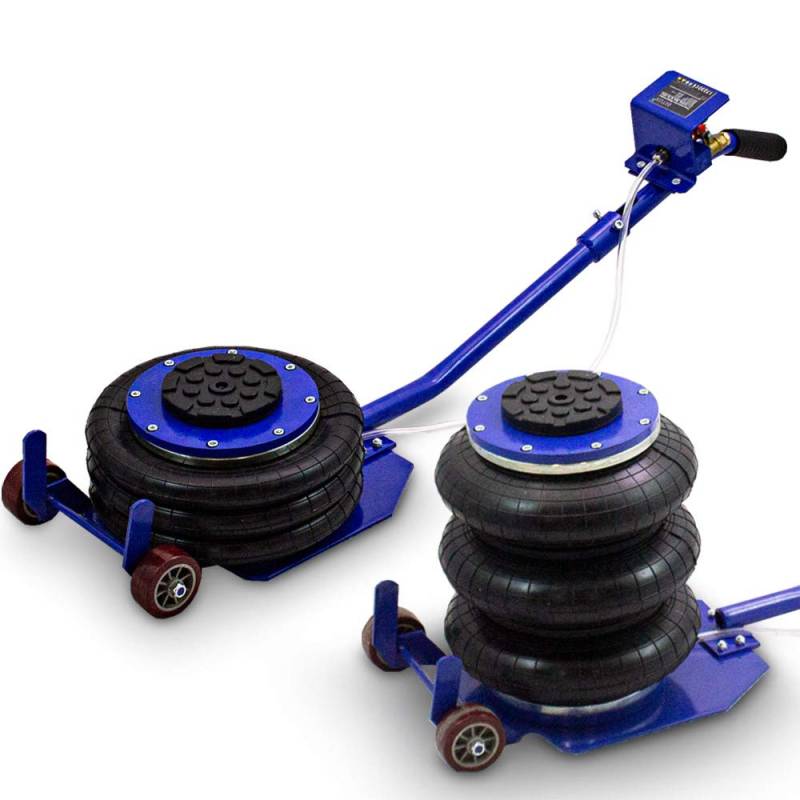 BITUXX® Pneumatischer Wagenheber Druckluftwagenheber Luftkissen Autoheber für KFZ Auto bis 3000Kg 3T, Blau von BITUXX