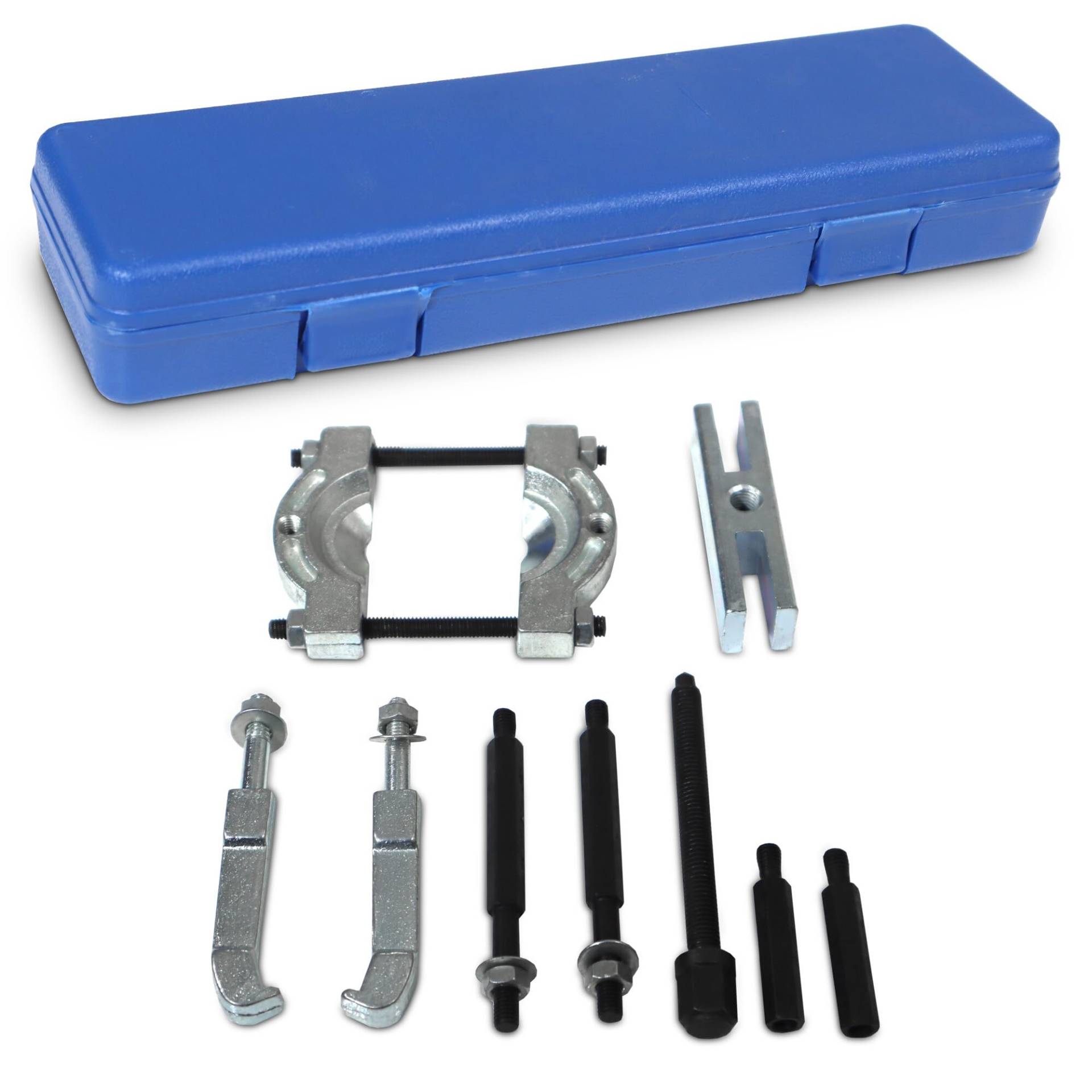 Bituxx Lagerabzieher Set mit Trennmesser 15-58 mm | Abzieher Werkzeug für Kugellager, Zahnräder, Riemenscheiben | Abziehwerkzeug mit Abzugstraverse, Haken & Spindel im Koffer Bituxx Lagerabzieher Set mit Trennmesser 15-58 mm | Abzieher Werkzeug für Kugellager, Zahnräder, Riemenscheiben | Abziehwerkzeug mit Abzugstraverse, Haken & Spindel im Koffer von BITUXX