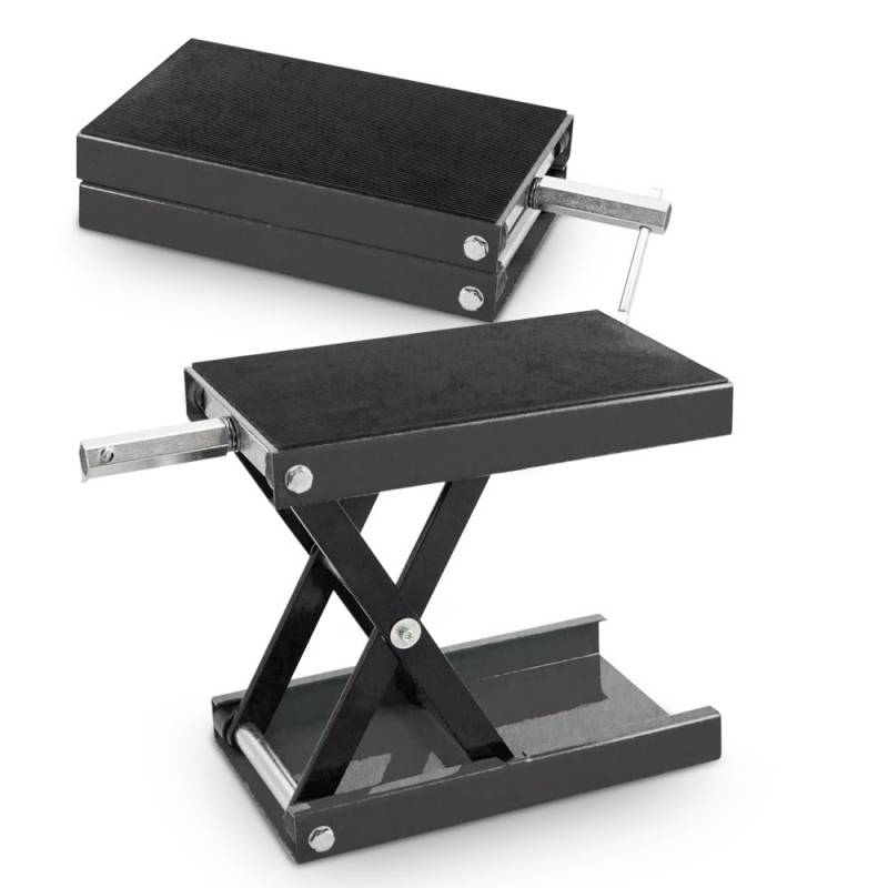 Bituxx Motorrad Heber Hebebühne Montagebock Scherenheber Montageständer Lift bis 450kg Grau von BITUXX