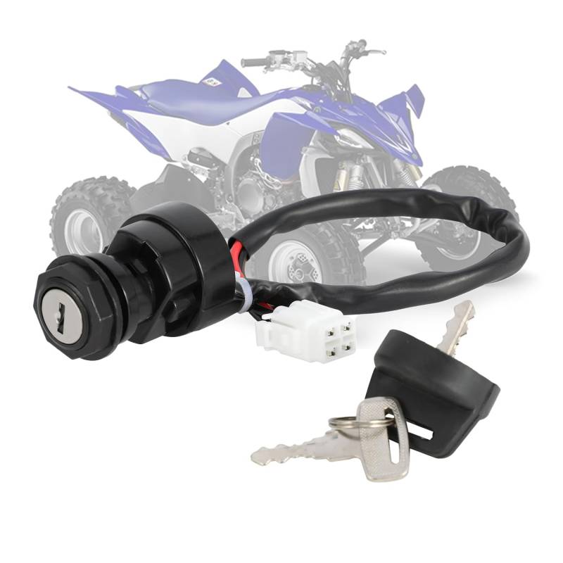 BIUGERCN ATV Zündschloss Schlüssel Schloss Set mit Tankdeckel Kompatibel mit YFZ 450 YFZ450V 2004-2009 von BIUGERCN