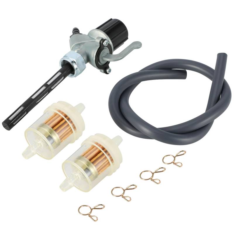 BIUGERCN Benzinhahn Benzinfilter Benzinhahn Kraftstoffhahn mit Wassersack für Simson S50 S51 S53 S70 S83 MZ ETZ TS Kreidler Florett Hercules K50 Sachs 50/80 Zündapp KS50 von BIUGERCN
