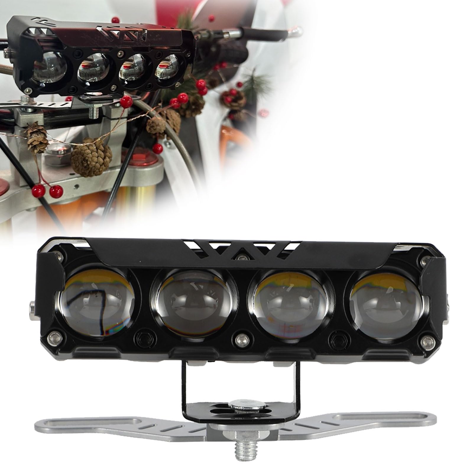 BIUGERCN Motorrad-LED-Scheinwerfer weiße/gelbe Lampe Scheinwerfer 60 W 2500 lm Fahrlicht-Set 22 mm Lenker universell für CRF XR EXC XC TE FE KLX PW 50 cc 80 cc 110 cc 125 cc 150 cc 250 cc BIUGERCN Motorrad-LED-Scheinwerfer weiße/gelbe Lampe Scheinwerfer 60 W 2500 lm Fahrlicht-Set 22 mm Lenker universell für CRF XR EXC XC TE FE KLX PW 50 cc 80 cc 110 cc 125 cc 150 cc 250 cc von BIUGERCN