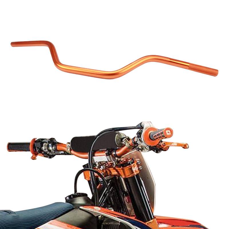BIUGERCN Motorrad-Lenker 22mm Aluminiumlegierung Lenker Zugstange Ersatzteil universell für Dirt Bike Cruising ATV Straßenrad Motocross Orange von BIUGERCN