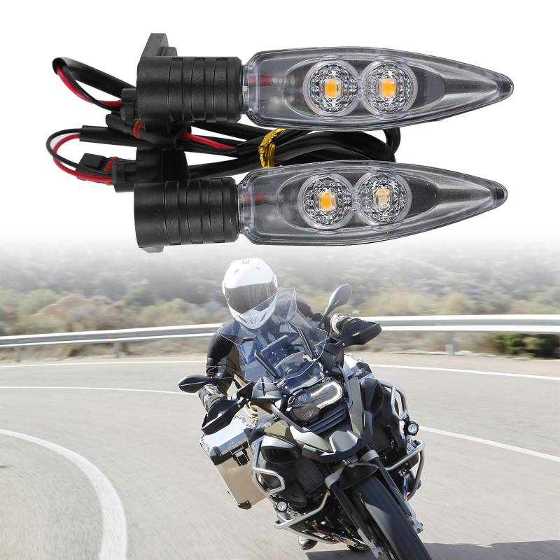 Motorradindikatoren Blinker Leuchten Frontanzeigen Blinker Lichtlampenindikatoren für BMW R1200GS R1250GS F800 F650GS F700GS von BIUGERCN