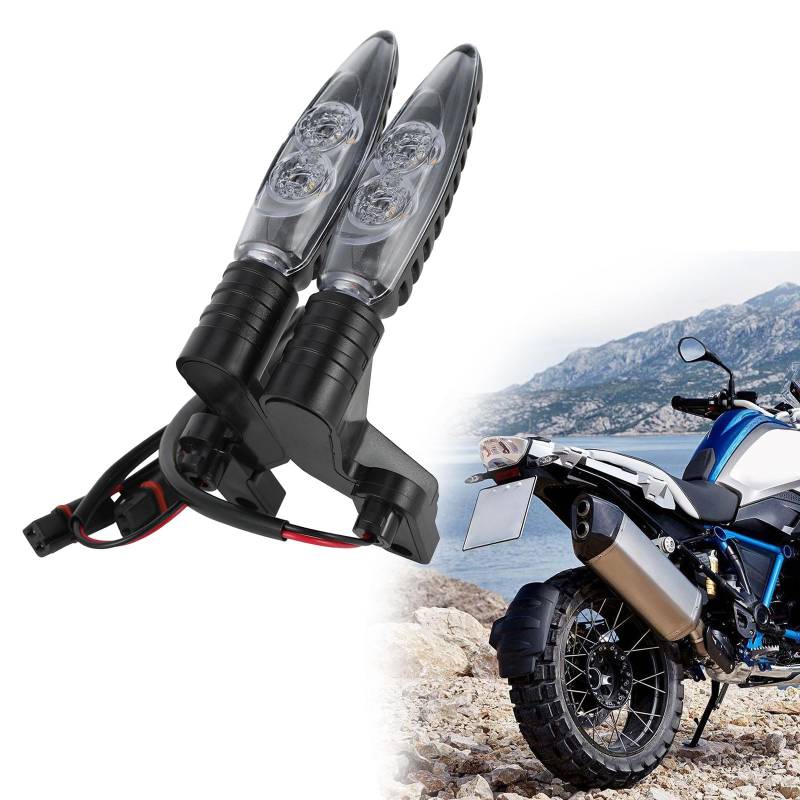 Motorradindikatoren Blinker Leuchten Heckanzeigen Blinker Lichtlampenindikatoren für BMW R1200GS R1250GS F800 F650GS F700GS von BIUGERCN
