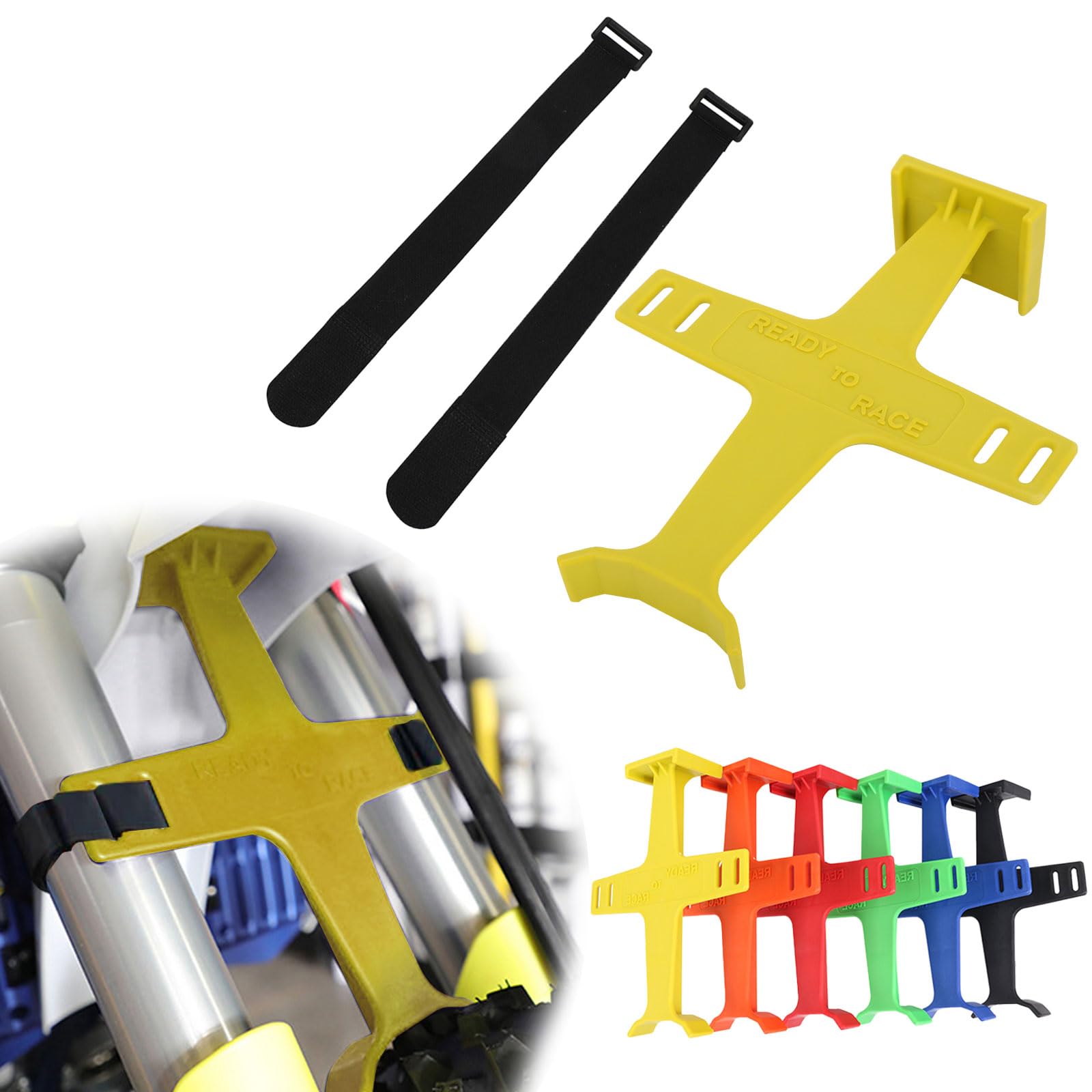 BIUGERCN Universal Motorrad Gabelschoner 28,4 cm Vorderradgabel Saver Gabelstütze Federungsschutz Protektor mit 2 Klettbändern für Dirt Pit Bike Motocross Enduro Gelb BIUGERCN Universal Motorrad Gabelschoner 28,4 cm Vorderradgabel Saver Gabelstütze Federungsschutz Protektor mit 2 Klettbändern für Dirt Pit Bike Motocross Enduro Gelb von BIUGERCN