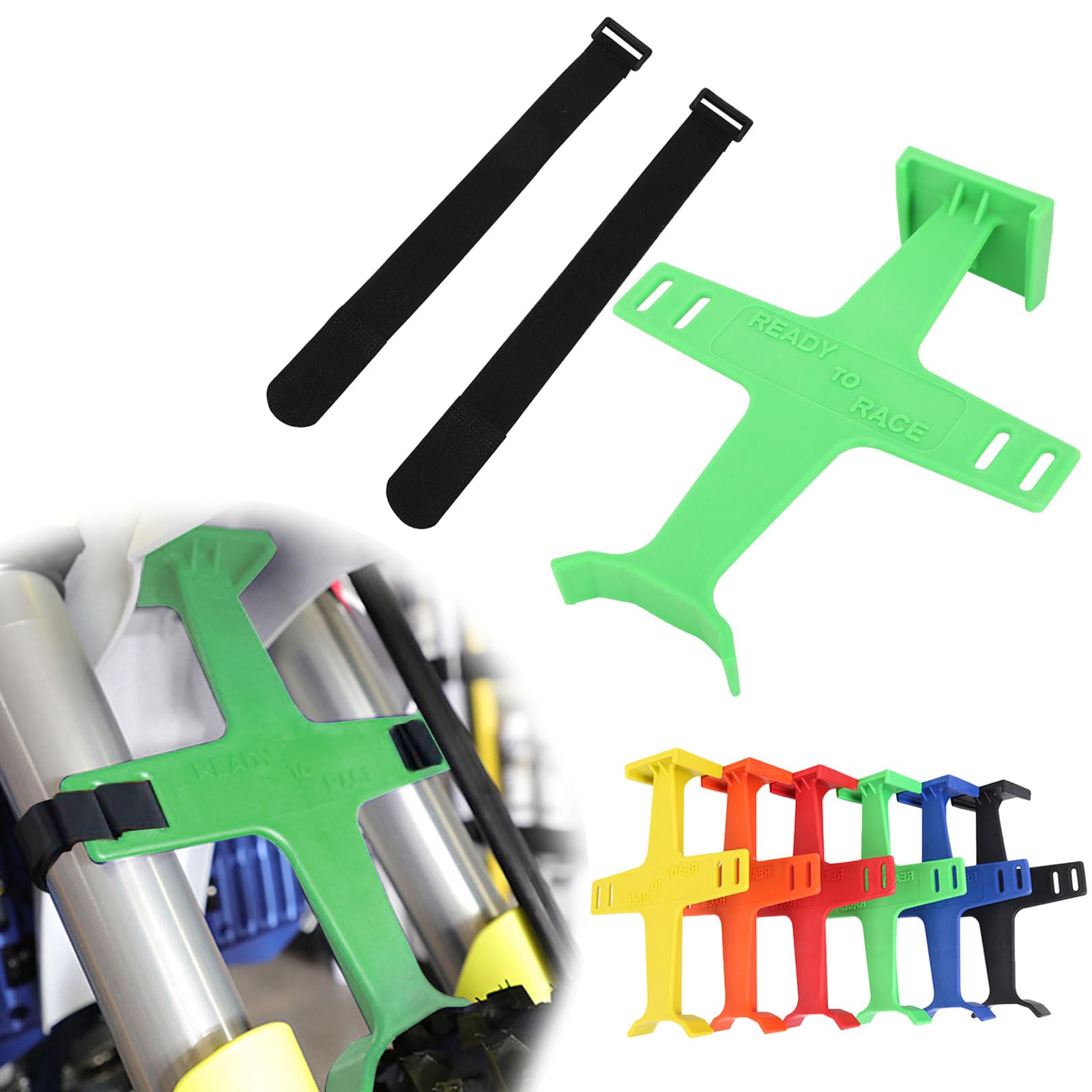 BIUGERCN Universal Motorrad Gabelschoner 28,4 cm Vorderradgabel Saver Gabelstütze Federungsschutz Protektor mit 2 Klettbändern für Dirt Pit Bike Motocross Enduro Grün BIUGERCN Universal Motorrad Gabelschoner 28,4 cm Vorderradgabel Saver Gabelstütze Federungsschutz Protektor mit 2 Klettbändern für Dirt Pit Bike Motocross Enduro Grün von BIUGERCN