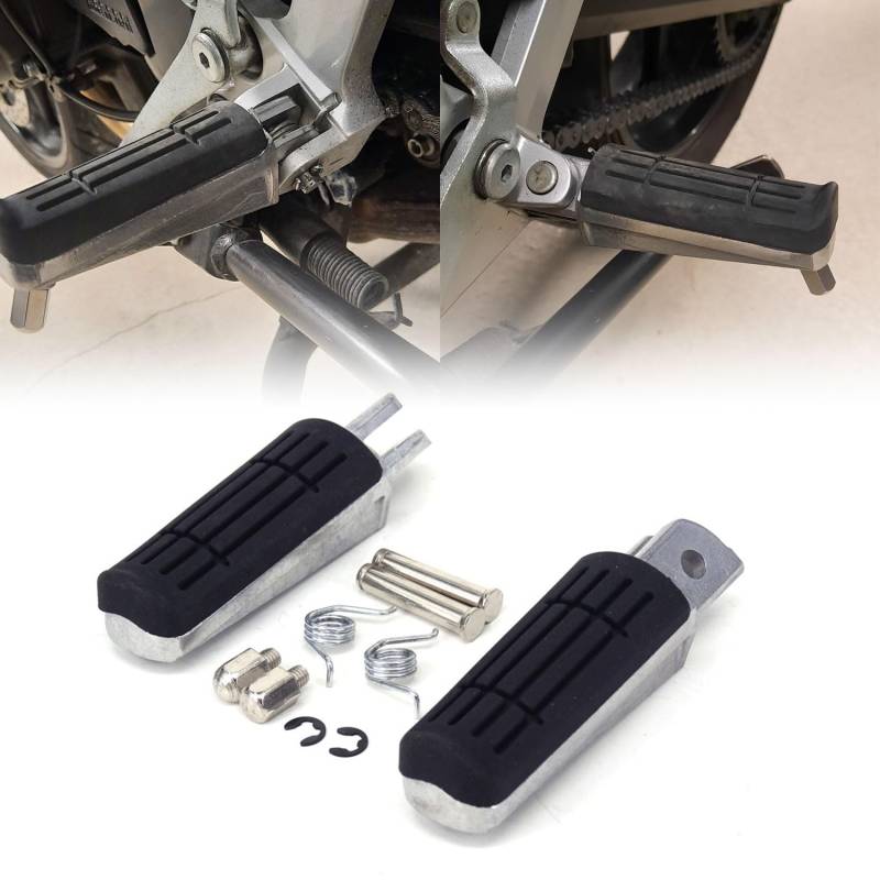 BIUGERCN Vordere Fußrasten Pedale für TDR125R FZ6 FZR600 FZS600 Fazer XJ600 Diversion YZF600 R6 MT03 TDM900 XJ900S Diversion von BIUGERCN