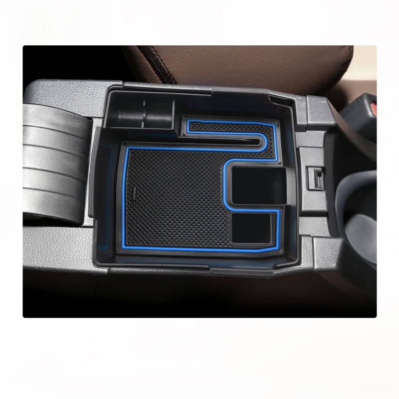 BIXUAN Aufbewahrungsbox kompatibel mit Toyota Corolla Cross Touring ZWE211W Hybrid S E210 2019-2022 2023 2024 Armlehne Organizer mit Antirutschmatte für Mittelkonsole Zubehör Mit Rutschfestermatte von BIXUAN