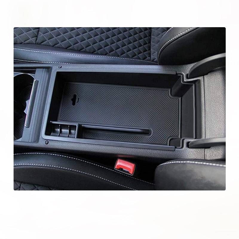 BIXUAN Aufbewahrungsbox für Skoda Superb 3 B8 2015-2020 Armlehne Tray Mittelarmlehne Handschuhfach Organizer mit Antirutschmatte B8 Mittelkonsole Geräuschreduzierung von BIXUAN