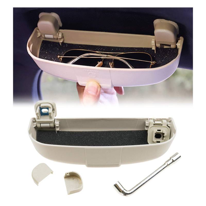 BIXUAN Sonnenbrillenhalter Brillenetui für Volvo XC40 XC60 XC90 V60 V90 S90 Auto Sonnenbrillenetui Polestar 2 Auto Brillenhalter V60 V90 S90 Auto Innenaufbewahrung Brillenetui Käfig von BIXUAN