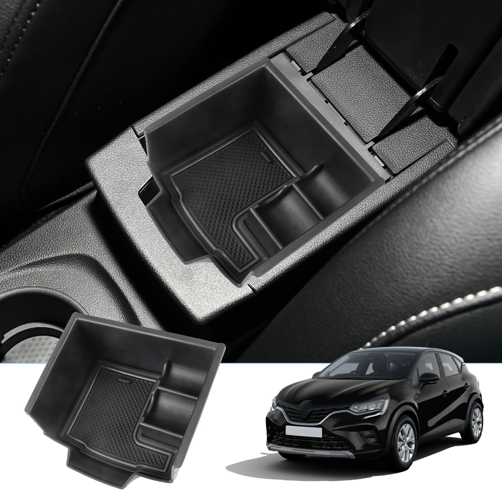 BIXUAN Captur 2 kompatibel mit Renault Captur 2 2020-2023 2024 2025 Mittelkonsole Aufbewahrungsbox mit Rutschfester Matte Ablagefach Zubehör Captur Armlehne Organizer Tray Mittelarmlehne Handschuhfach BIXUAN Captur 2 kompatibel mit Renault Captur 2 2020-2023 2024 2025 Mittelkonsole Aufbewahrungsbox mit Rutschfester Matte Ablagefach Zubehör Captur Armlehne Organizer Tray Mittelarmlehne Handschuhfach von BIXUAN
