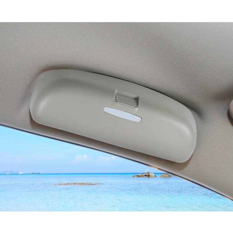BIXUAN Focus4 kompatibel mit Ford Ranger Focus MK4 2018-2024 2025 Fiesta MK8 2016-2022 Sonnenbrillenhalter Brillenetui Brillenhalter,Aufbewahrungsbox Organizer Schwarz 2 Schraubendreher (grau) von BIXUAN