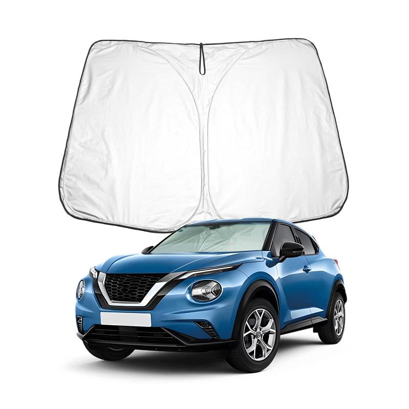 BIXUAN Juke F16 Sonnenschutz kompatibel mit Nissan Juke F16 2022 2023 2024 2025 Windschutzscheibe das Auto Frontscheibenabdeckung Windschutz Blockiert UV Abdeckung Faltbar von BIXUAN