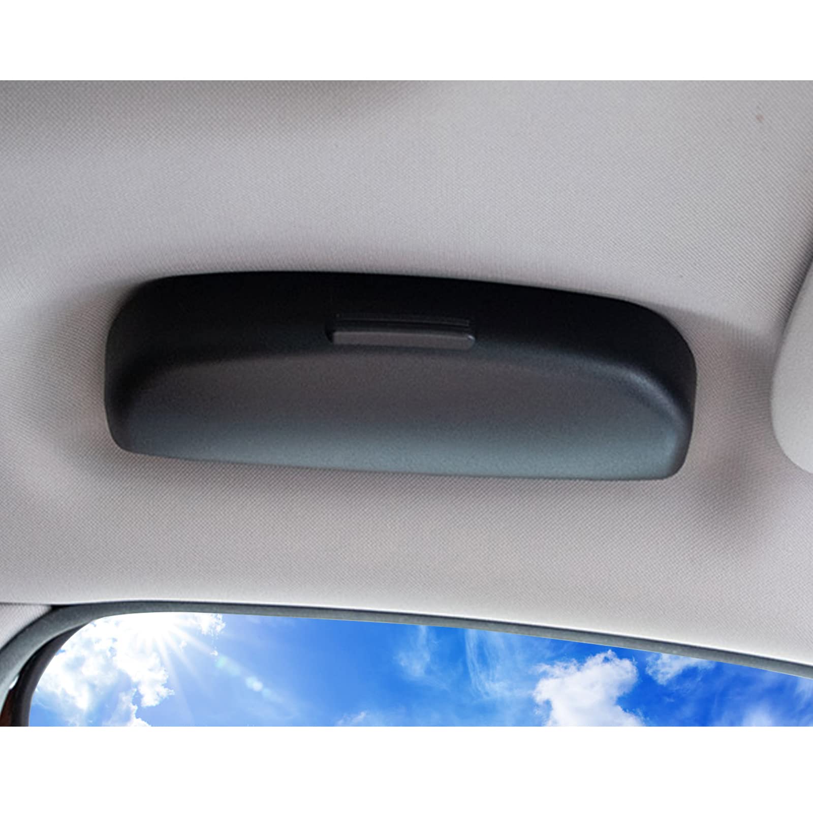BIXUAN Auto Sonnenbrillenhalter Brillenetui kompatibel mit Volvo XC40 XC90 XC60 V90 VW CC V60 S90 2018 2019 2020 2021 2022 Brillen-Organizer Auto-Brillenetui von BIXUAN