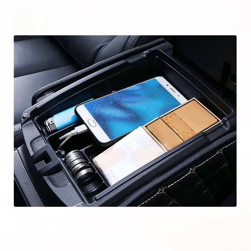 BIXUAN Mittelkonsole Organizer kompatibel mit Nissan X-Trail T32/NT32 2014-2021 Aufbewahrungsbox Innen Ordentliche Lagerung Auto Zubehör mit Matte Rutschfester von BIXUAN