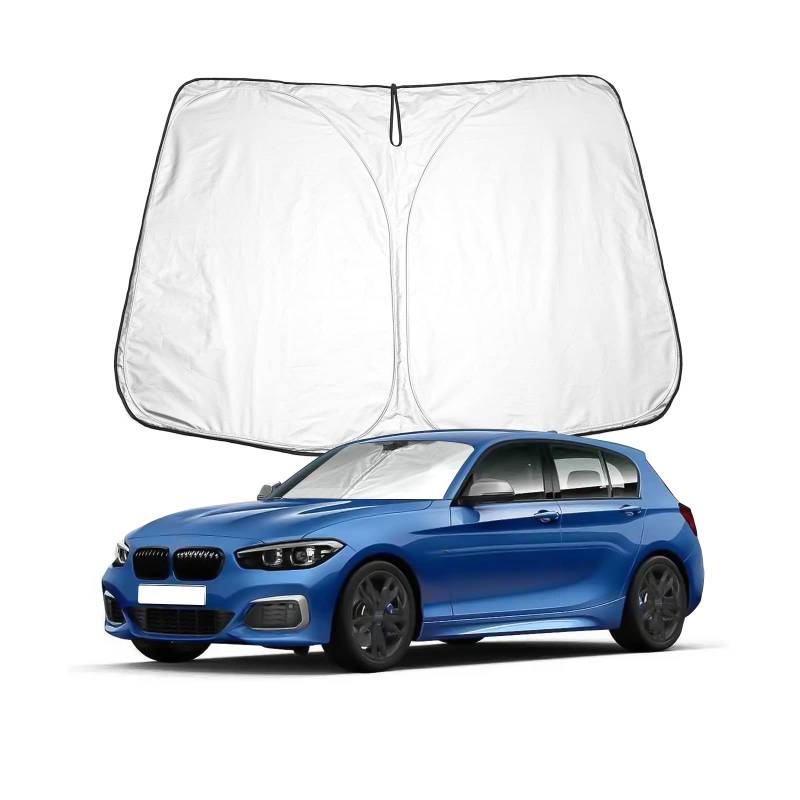 BIXUAN F20 Sonnenschutz kompatibel mit BMW 1er F20 2011-2019 F40 2019-2022 2023 2er F44 Windschutzscheibe für das Auto Frontscheibenabdeckung Windschutz für Frontscheibe Blockiert UV Abdeckung Faltbar von BIXUAN