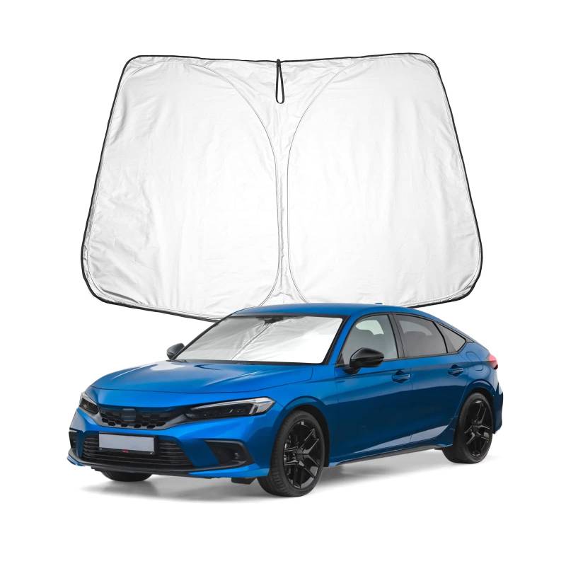 BIXUAN Civic 11 Sonnenschutz kompatibel mit Honda Civic 11 2022 2023 2024 2025 Acura Integra 2023 2024 Windschutzscheibe das Auto Frontscheibenabdeckung Windschutz Frontscheibe Blockiert UV Abdeckung von BIXUAN